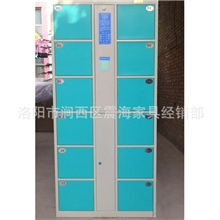 超市卖场12门电子自设密码寄存柜定做文件柜
