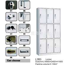 钢制文件柜九门更衣柜环保办公家具