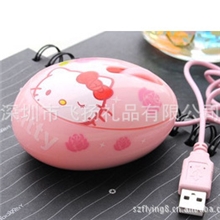新款创意卡通hellokitty鼠标KT鸡蛋鼠标