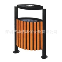 户外垃圾桶、户外钢木垃圾桶、钢木垃圾桶