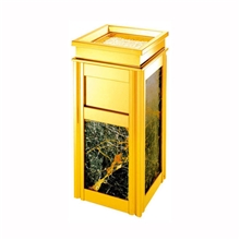 广州酒店宾馆大理石垃圾箱/电梯口果皮箱/楼道走廊垃圾桶/果皮桶