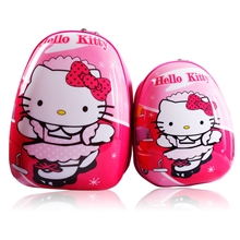 厂家直销KT猫ABS儿童蛋壳书包儿童双肩蛋壳背包卡通幼儿书包