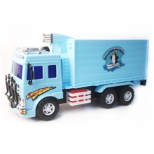 力利工程车/大号32812/惯性车冷冻车/冷藏车可开门/儿童玩具车