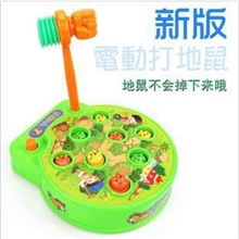 大号电动打地鼠玩具音乐游戏机儿童宝宝亲子益智敲击敲打1-2-3岁