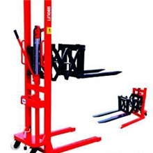 【金茂】直供货叉前移式手动升高叉车、宽货叉/宽腿型升高车