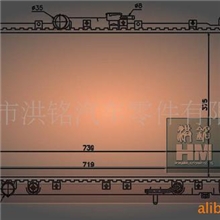 供应三菱格兰特戈蓝水箱散热器