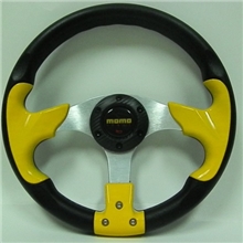 13寸PU方向盘汽车改装方向盘仿赛车方向盘MOMO方向盘