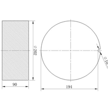 厂家供应直径202厚90圆形钢板（ST52）优质钢板库存圆形钢板