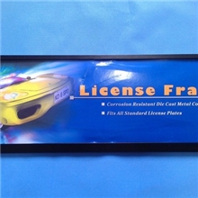 【厂家直销】汽车用品/新国标/镁合金/窄边双轨道/车牌架/牌照框