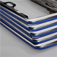 四孔新骑士新交规不锈钢车牌架新国标牌照框牌照架车牌框