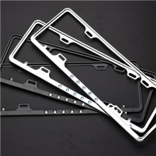 新骑士锌合金五星钻车牌架（牌照架、牌照框）