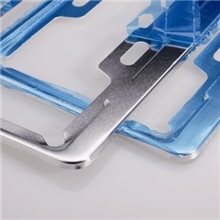 四孔新交规太空铝车牌架符合新交规牌照架牌照框铝合金