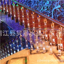 水晶楼梯酒店楼梯酒店娱乐场所材料楼梯扶手