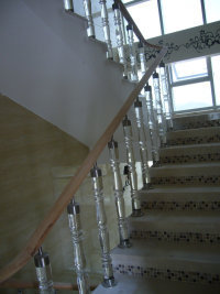 水晶楼梯酒店楼梯楼梯扶手家用楼梯