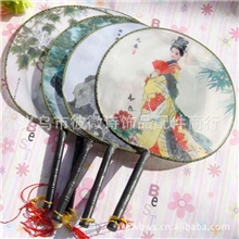 义乌厂家批发古典美女蒲扇宫扇舞蹈扇夜市热销代理小礼品