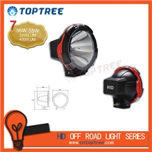 7寸圆形改装专用越野辅助灯车顶射灯前杠辅助灯行李架车灯