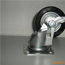 日本UKAI转向橡胶脚轮附刹车SJS-100