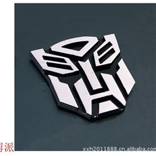 厂家直销3D变形金刚PVC电镀3D车贴博狂派立体车贴中号