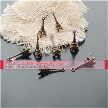 (20545)DIY饰品配件批发23*8MM复古合金艾菲尔铁塔项链挂件