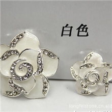 山茶花DIY饰品配件手机美容贴钻多层滴油iphone4s白色一套