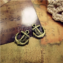 手工DIY饰品配件批发zakka复古配件韩国饰品古铜船锚特价92