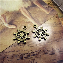 手工DIY饰品配件批发zakka复古配件韩国饰品古铜船舵特价98