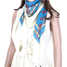 韩国复古时尚围巾批发复古宫廷风华丽丝巾百搭两用披肩