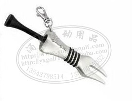 厂家生产锌合金高尔夫帽夹，高尔夫果岭叉，球叉