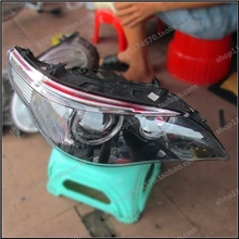 宝马二手E60520520523525528530LI前疝气大灯前照灯拆车件