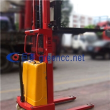 起立牌Standup1.0T手推堆高叉车、半电动升高叉车升2.5米