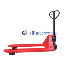 销售起立牌2.5T液压托盘车/手拉叉车/搬运车宽