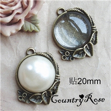 C25古青5克复古底托配件饰品配件DIY材料20MM30个/包