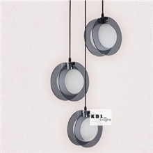 现代简约餐厅灯客厅灯具卧室灯饰三头吧台LED圆形吊灯艺术灯中式