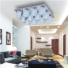比福特现代简约时尚白云彩LED灯方形客厅吸顶灯具