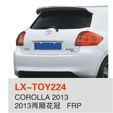 新花冠顶翼丰田花冠尾翼13款丰田两厢花冠夹式免打孔改装定风翼