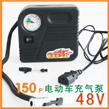 电瓶车充气泵48V打气筒电动车配件车载车用打气机电动车打气泵