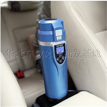 车载电热杯汽车杯汽车加热杯车载杯不锈钢内胆创意礼品厂家直销
