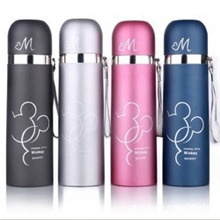 磨砂迪士尼t同款女士水杯儿童水壶米奇真空保温杯