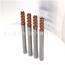 【高硬度钢加工专用】钨钢铣刀株洲钻石原装正品HM系列4刃平头