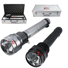 HID强光手电筒35W/28W氙气手电筒6600毫安，黑色/银色