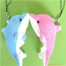 毛绒玩具/卡通玩具/毛绒公仔/毛绒海豚手机挂件