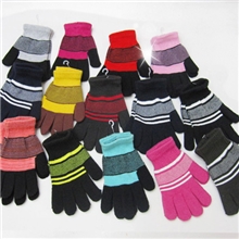 厂家直销批发魔术手套男士女士全指针织手套学生手套保暖手套