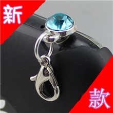 厂家钻防尘塞批发手机耳机孔塞带钩韩国新款通用3.5镶钻