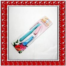 香港爱琳精致便携塑料不锈钢修眉刀美容工具附赠刀片义乌2元