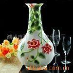 供应家居饰品珐琅瓷花瓶工艺花瓶花插