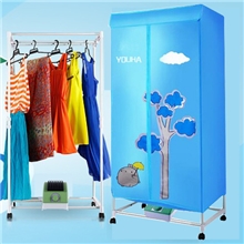 OEM新款烘衣机KU-205A单层铝合金带轮子暖风干衣机代加工