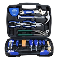 力成工具24件家用管道维修工具套装工具箱组合组套工具厂家
