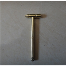 镀铜小铜锤子圆头锤六合一/多功能迷你小圆锤/带螺丝刀可拆