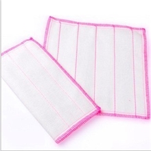 吸油28*28五层加棉洗碗巾木纤维抹布洗碗抹布擦碗巾批发