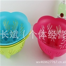 哈尔滨塑料果篮批发小号镂空节庆果盘可印LOGO